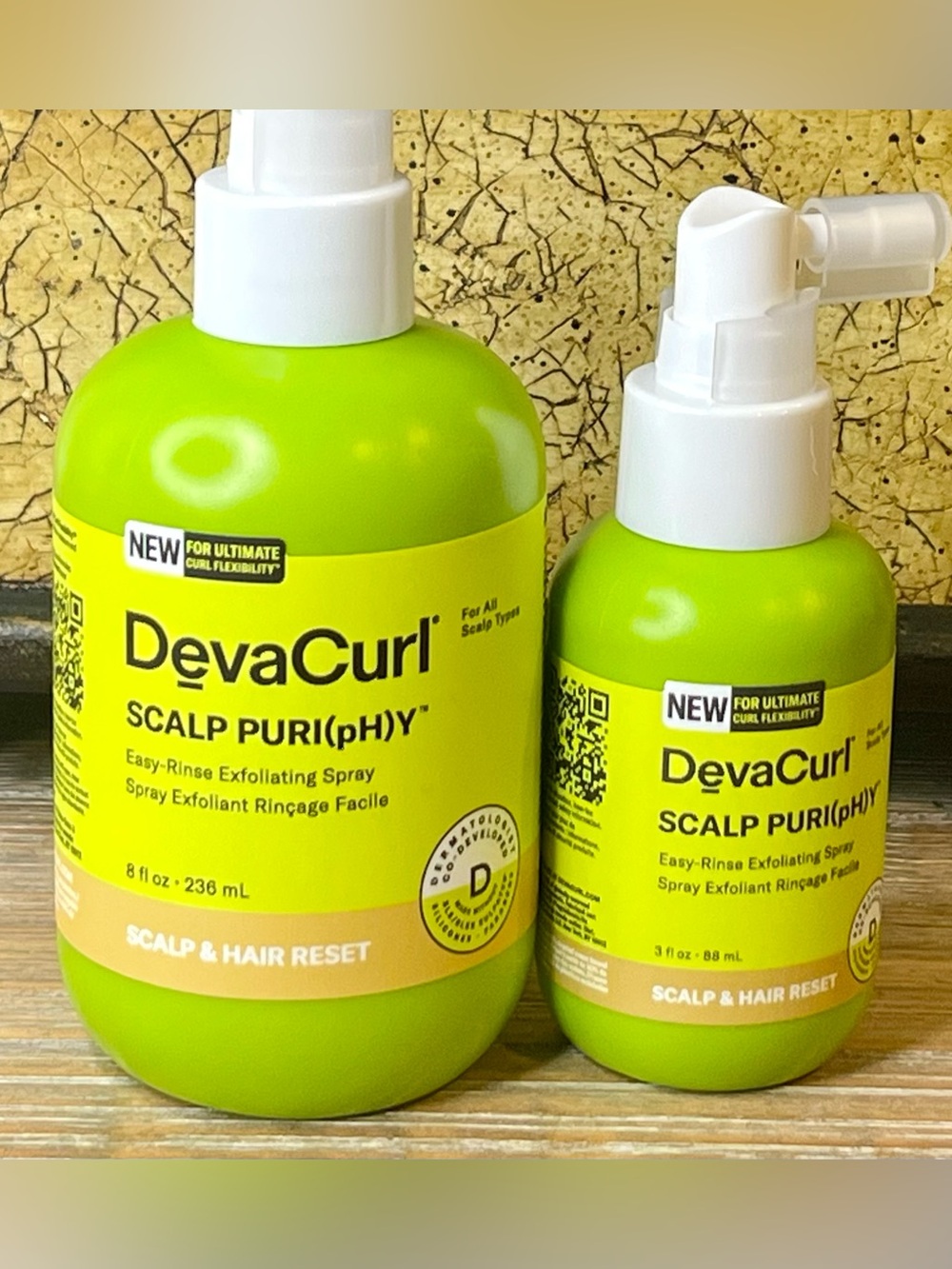 DevaCurl Scalp Puri(pH)y Exfoliating Spray Duo - 8oz Full Size & 3oz Travel
